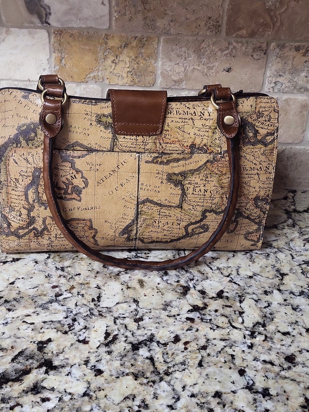 Patricia Nash Euro Map Rienzo Satchel - Picture 5 of 14